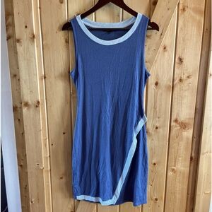 41 Hawthorn Dusty blue asymmetrical sports dress, sz Large
